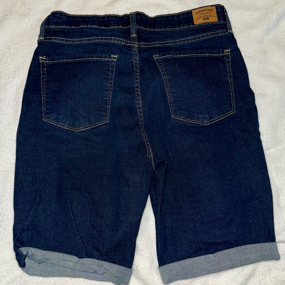Women's Dark Blue Denim Shorts by Levi Strauss - Picture 3 of 5